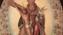 Darstellung der Allerheiligsten Dreifaltigkeit von Lucas Cranach dem Älteren / gemeinfrei
