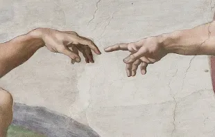 Die Erschaffung Adams (Detail) von Michelangelo / Wikimedia (CC0) 