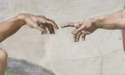 Die Erschaffung Adams (Detail) von Michelangelo / Wikimedia (CC0) 