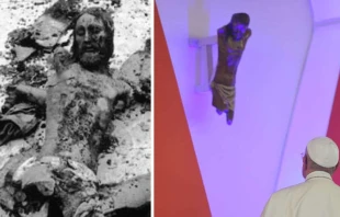 Der schwarze Christus von Bojayá / Christus von Bojayá / Efrain Herrera / Presidencia de Colombia