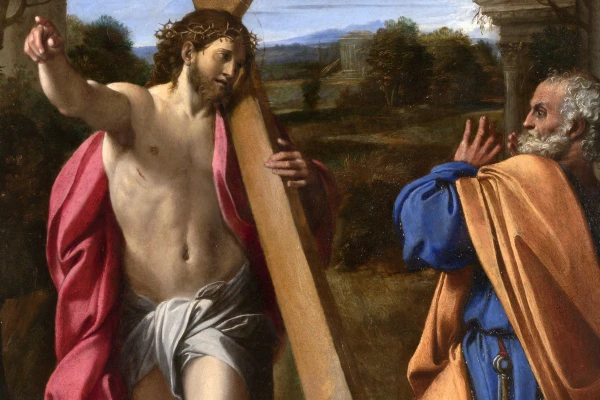 Domine, quo vadis? Gemälde von Annibale Carracci, 1602 / Wikimedia (CC0)