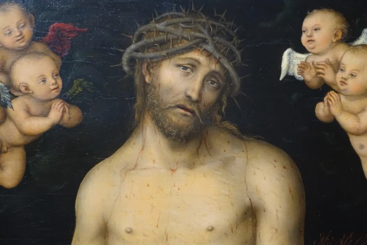 Um 1540 malte Lucas Cranach der Ältere Christus als Schmerzensmann (Ausschnitt) / Paul Badde / CNA Deutsch
