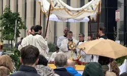 Das Allerheiligste Sakrament bei der eucharistischen Prozession am 18. Mai 2024 in Washington, D.C. / Christina Herrera / EWTN News