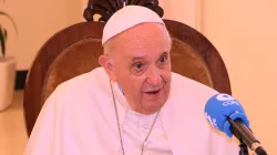 Papst Franziskus im Interview mit Carlos Herrera vom spanischen Radiosender COPE / COPE