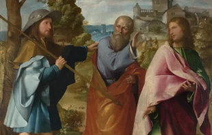 Weg nach Emmaus (Gemälde von Altobello Melone) / gemeinfrei