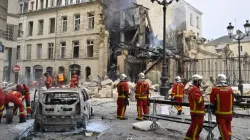 Explosion Explosion im Zentrum von Paris. Twitter-Feed des französischen Ministeriums für Inneres / Twitter-Feed des französischen Ministeriums für Inneres