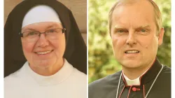 Schwester Dr. Theresia Mende OP und Weihbischof Florian Wörner  / Nicolas Schnall / Pressestelle Bistum Augsburg 