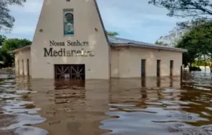 Unsere Liebe Frau von Medianeira ist eine von 31 überschwemmten Kirchen in der Erzdiözese von Porto Alegre, Brasilien. / privat