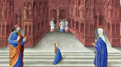 Die Präsentation von Maria aus dem Stundenbuch des Herzogs von Berry. / Gemeinfrei via Wikimedia