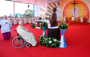 Papst Franziskus bei der Messe in Kinshasa am 1. Februar 2023 / Vatican Media