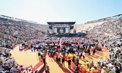 Papst Franziskus bei der Veranstaltung „Arena des Friedens“ am 18. Mai 2024 in Verona / Daniel Ibáñez / CNA Deutsch