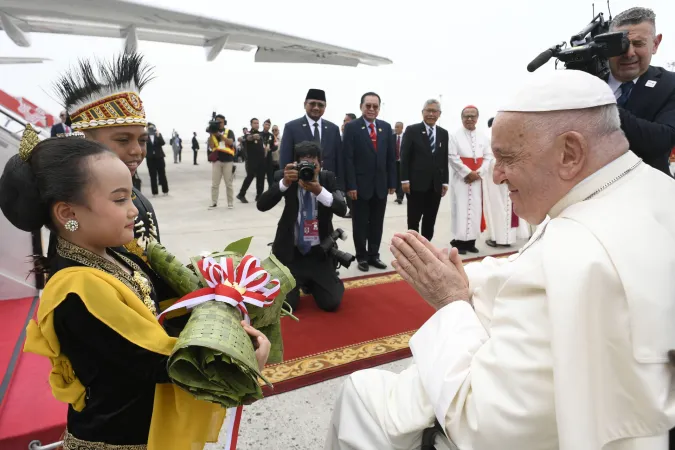 Ankunft von Papst Franziskus in Jakarta am 3. September 2024