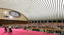 Papst Franziskus mit Chorsängern und Musikanten am 8. Juni 2024 / Vatican Media