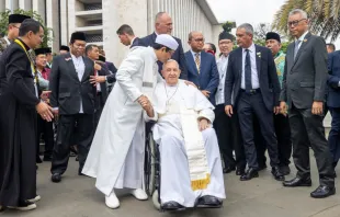 Interreligiöse Begegnung mit Papst Franziskus in Jakarta am 5. September 2024 / Daniel Ibáñez / EWTN News