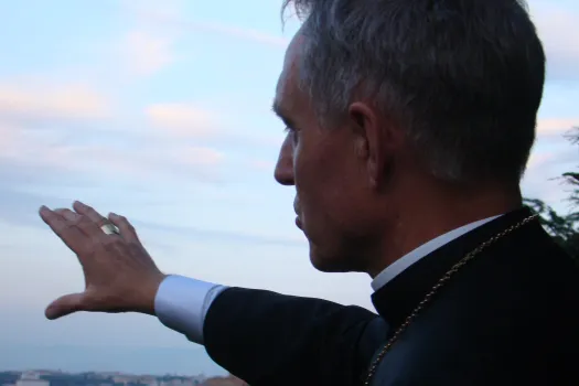 Erzbischof Gänswein auf dem Vatikan-Hügel / EWTN / CNA Deutsch