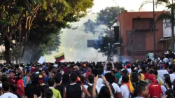 Demonstranten in der Altamira-Nachbarschaft von Caracas am 15. Februar 2014.  / Flickr / andresAzp (CC BY-NC-ND 2.0).