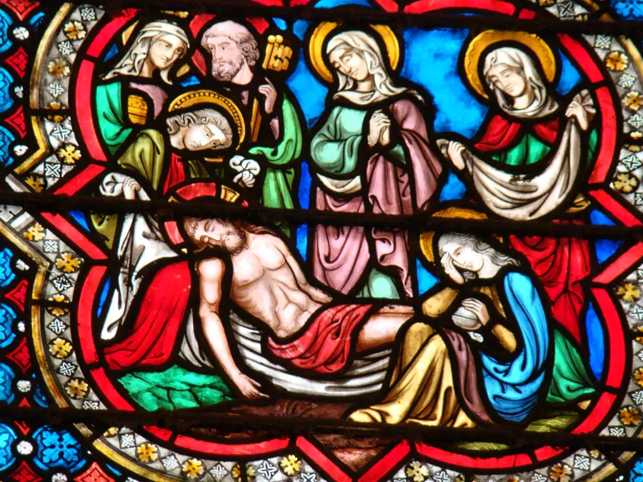 Grablegung Christi aus dem Westfenster