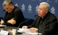 Kardinal Mario Grech, Kardinal Jean-Claude Hollerich SJ / Daniel Ibáñez / CNA Deutsch