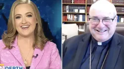 Der ernannte Erzbischof Richard Henning spricht am 9. August 2024 mit der Moderatorin von "EWTN News In Depth", Catherine Hadro, über seine bevorstehende Rolle als Erzbischof der Erzdiözese Boston. / EWTN News In Depth / Screenshot