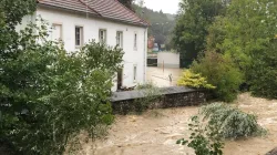 Bilder vom Hochwasser in Heiligenkreuz am 15. September 2024. / Priesterseminar Leopoldinum