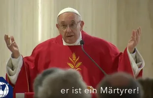 Papst Franziskus über Pfarrer Jacques Hamel. / CNA/EWTN News