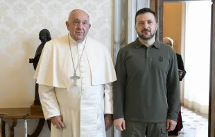 Papst Franziskus, Präsident Wolodymyr Selenskyj / Vatican Media