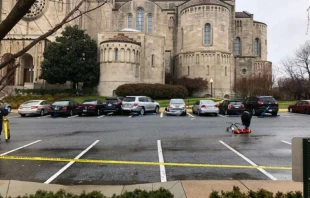 Polizeiabsperrung vor dem Nationalen Schrein der Unbefleckten Empfängnis in Washington am 10. Dezember 2019 / Matt Hadro / CNA 
