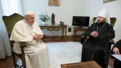 Metropolit Hilarion bei Papst Franziskus am 26. September 2017  / L'Osservatore Romano
