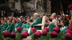 Papst Franziskus am 27. Oktober 2024 zum Abschluss der Weltsynode / Julia Cassell / EWTN News