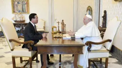 Papst Franziskus empfing den vietnamesischen Staatspräsidenten Vo Van Thuong am 27. Juli 2023 im Vatikan / Vatican media