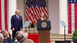 Amy Coney Barrett spricht zur Presse vor dem Weißen Haus am 26. September 2020 in Washington.  / Christine Rousselle / CNA Deutsch