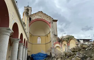 Die katholische Kathedrale von Iskenderun (Türkei) wurde beim Erdbeben am 6. Februar 2023 zerstört. / Rudolf Gehrig / CNA Deutsch