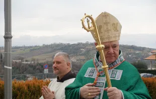 Kardinal Gerhard Ludwig Müller in Manoppello am 20. Januar 2019 / Paul Badde / EWTN.TV 