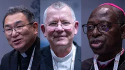 Erzbischof Tarcisio Isao Kikuchi, SVD; Erzbischof Jaime Spengler, OFM; Erzbischof Ignace Bessi Dogbohe / Daniel Ibáñez / EWTN News