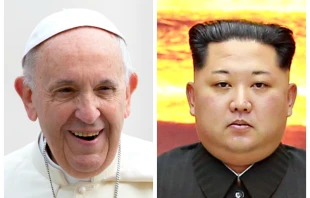 Papst Franziskus und Kim Jong-un / Daniel Ibanez / CNA Deutsch // Wikimedia / Republic of Korea (Gov License Type1)