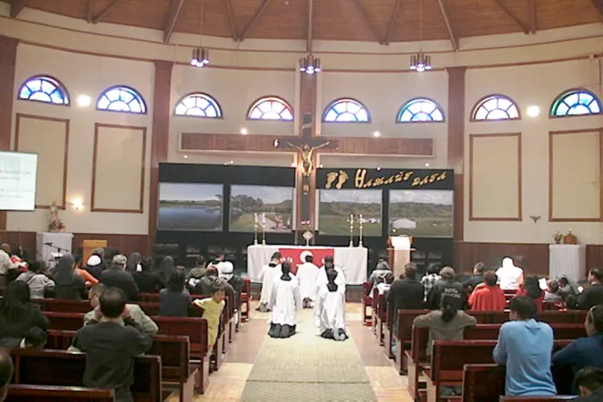 Gottesdienst in der Kathedrale von Ulaanbaatar