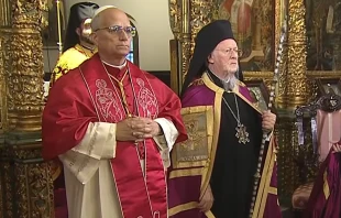 Papst Leo XIV. und der orthodoxe Patriarch Bartholomaios I. / screenshot / Vatican Media