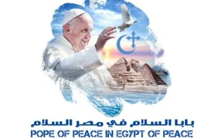 "Papst des Friedens im Ägypten des Friedens": Das Logo und Motto der Reise.
 / Vatikan