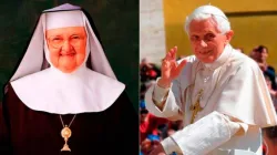 Mutter Angelica und Benedikt XVI.  / ETWN/CNA/Alan Holdren