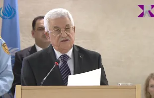 Umstrittene Rede: Abbas vor dem Menschenrechtsrat der Vereinten Nationen in Genf.  / (C) 2015 Pax Press Agency, SARL, Geneva