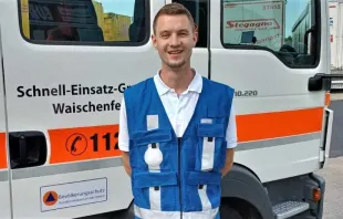 Notfallsanitäter Fabian Pecht  / Malteser Einsatzdienste