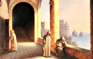 Karthäuser in einem Gemälde von Maria Carolina, Prinzessin von Bourbon-Sizilien  / Wikimedia / Gemeinfrei