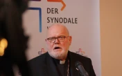 Kardinal Reinhard Marx, damals noch Vorsitzender der deutschen Bischofskonferenz (DBK), bei einer Pressekonferenz um "Synodalen Weg" im Januar 2020.