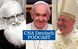 Pater Josef Kentenich, Papst Franziskus, Kardinal Timothy Dolan  / Schoenstatt / Daniel Ibanez / Bohumil Petrik  // CNA Deutsch