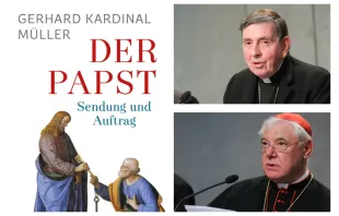 Das neue Buch von Kardinal Müller (unten) wurde von Kardinal Koch (oben) vorgestellt.  / CNA/Daniel Ibanez / Herder Verlag