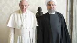 Papst Franziskus und Hassan Rohani am 26. Januar 2015 / L'Osservatore Romano