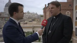 Der Passauer Bischof Stefan Oster im Interview mit EWTN News in Rom. / Anthony Johnson / EWTN News