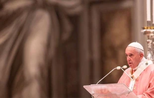 Papst Franziskus predigt im Petersdom am 15. Dezember 2019 / Daniel Ibanez / CNA Deutsch 