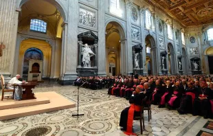 Papst Franziskus in der Lateranbasilika  / Vatican Media 