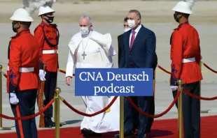 Ankunft von Papst Franziskus in Bagdad am 5. März 2021 / Vatican Media / CNA Deutsch